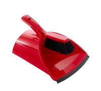 Leecroft Scoopa Dustpan & Brush Soft Red One Colour (One Size)
