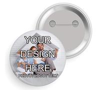LEECUM Custom Pins Custom Buttons Personalized Your Photo/Text/Logo Metal Badges School Company Party Events Weddings 3.8cm 5.8cm 7.6cm Small Medium Large 1-100Pcs (Small - 3.8cm/1.5", 5 Pack)