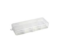 Leeda 6 Compartment Tackle Box Clear,
