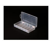 Leeda 6 Compartment Tackle Box Clear,