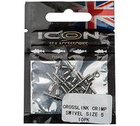Leeda Icon Crosslink Crimp Swivels Size 5