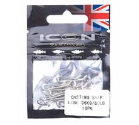 Leeda Icon Link and Rig Clips: Casting Snap Link 36kg/80lb