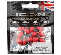 Leeda ICON POWER PULLEY BEAD 43KG/95LB 12PK