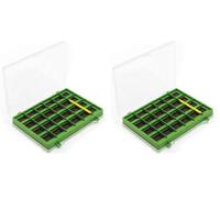 Leeda Magnetic Hook Box Green, (Pack of 2)