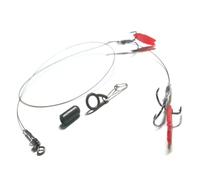 LEEDA PACK OF 5 Pike Trace Size 6 Semi-Barbed- Deadbait Rig Snap Tackle