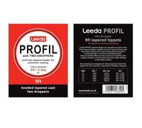Leeda Profil 9ft Tapered Leaders with 2 Droppers, 6lb