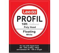 Leeda Profil Polyhead Salmon 10ft Tapered Leaders Floating White