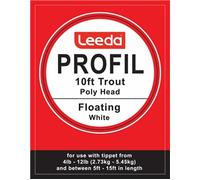Leeda Profil Polyhead Trout 10ft Tapered Leaders Floating White