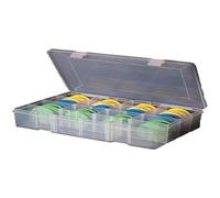 Leeda Rig Box + 24 Foam Winders Clear,