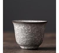 LEEDJUINE Longquan Celadon Teacup Master's Cup, 50ml 1.7oz, Black Ice Crack Tea Cup Kungfu Tea Set Tea Tasting Cup