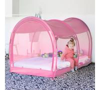 Leedor Mosquito Net Bed Tent Canopy Indoor Tent Privacy Bed Fort Dream Tent for Kids or Adult Pink Twin 75 X 39 X 47H'' (Mattress Not Included)