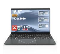 LEEDOW Laptop 15.6" HD Alder Lake-N95 Processor 16GB RAM 512GB SSD Laptop Computer,Support Touch ID, WiFi, BT Notebook for Work,Student,Movies