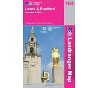 Leeds and Bradford, Harrogate and Ilkley (OS Landranger Map) by Ordnance Survey C4 edition (2009)