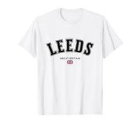 Leeds British Souvenir Flag Great Britain Travel Leeds T-Shirt