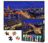 Leeds City Skyline Puzzles for Adults 1000 Pieces, Leeds City England Jigsaw Puzzles, Adult Puzzle for Adults, Educational Fun Games or Toys for Elders Friends 20X27 INCH