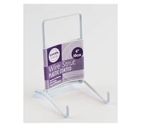 Leeds Display : ST02WL : Wire Strut Stand : White : Small : 4", 10cm : Plate & Bowl Support
