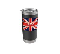 Leeds England Great Britain United Kingdom Souvenir Flag Stainless Steel Insulated Tumbler