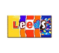 Leeds Football Club Chocolate Bar Gift Wrapper Gift Present For Sport Fans (#302) (with chocolate bar)