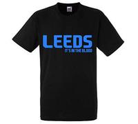 Leeds Its in The Blood Premium T Shirt Gift Medium Black