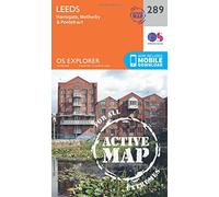 Leeds Map | Weatherproof | Harrogate, Wetherby & Pontefract | Ordnance Survey | OS Explorer Active Map 289 | England | Walks | Hiking | Maps | Adventure