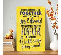 Leeds Marching on Together Metal Sign | Leeds football Fan gift idea | Leeds gift Metal sign (Ups & Downs Forever)