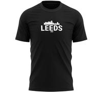 Leeds Skyline Mens T Shirt Football United Fan Supporters Tee, XL, Black