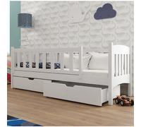leeds storage wooden day bed in matt white