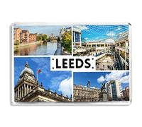 Leeds - UK - Souvenir Tourist Fridge Magnet - Novelty Keepsake Gift