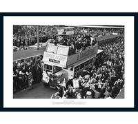 Leeds United 1972 FA Cup Final Open Top Bus Framed 24x16 inch Photo Memorabilia