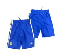 Leeds United Football Shorts (Size 9-10Y) adidas Kid's Blue Shorts - New