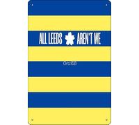 Leeds united green blue yellow color Poster Metal Tin Sign 12 X 8 Inch Funny Man Cave Home Office Bar Decor