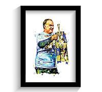 LEEDS UNITED - MARCELO BIELSA CHAMPIONS FRAMED ILLUSTRATION PRINT POSTER