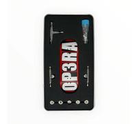 LEEFAI Op3ra Pro Fingerboard Complete 34 * 96mm Medium concave Medium kick -Maples Wood Deck,UV Printing Graphic-Pro Trucks & 5 Urethane Bearing Wheels,-Replace Bushings-Blocks(red) Edition