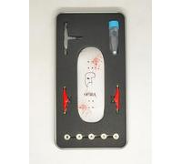 LEEFAI Pro Fingerboard Complete 34 * 96mm Op3ra Medium concave Medium Kick Maples Wood 5 Plys -UV Printing Graphics Pro Trucks & 5 Urethane Bearing Wheels,-Replace Bushings-Bloody Mess Edition