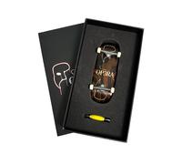 LEEFAI Pro Fingerboard Complete 34x96mm, Maple Wd Deck with Engraved Trucks,Urethane Wheels, Pre-Assembled Setup,Engraved Op3ra Logo (Big Logo)