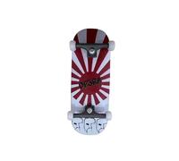 LEEFAI Pro Fingerboard Complete 34x96mm Pre-Assembled Set up with Solid Metal Trucks, Bearing Wheels-OP3RA Fingerboard Beginner Series (Red Rays)