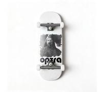 LEEFAI Pro Fingerboard Complete 34x96mm Pre-Assembled Set up with Solid Metal Trucks, Bearing Wheels-OP3RA Fingerboard Beginner Series (Painting Power)