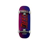 LEEFAI Pro Fingerboard Complete, Pre-Assembled Finger Skateboard Setup Canadian Maple Wood Deck Measure 34x96mm, Boxy Shape (Skull)