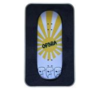 LEEFAI Pro Fingerboard Deck 34 * 96mm Op3ra V2 Handmade Wood Decks 5 Layer UV Printing Graphic (Yellow Rays)