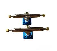 LEEFAI Pro Fingerboard Trucks 32/34/36mm 4.0-Regular Kingpin-Upgraded v2 baseplate with Hardware-Baseplate Color and Size (36mm,Blue)