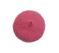 Leefasy Dog Cat Beret Wool Yard Hat Hat Diameter 5.1 inch with Adjustable Elastic Band Under The Chin Hand Wash Recommend Fashion Costume Durable, Rose Red