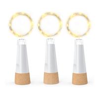 leegoal Bottle Lights, USB Rechargeable Wine Bottle Light with Cork 2024 Upgraded 2m 20 LED Jar Fairy Lights for Xmas Decorations(Warm White, 8 Pack)