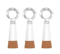 leegoal LED Cork Bottle Lights, Waterproof Rechargeable USB String Fairy Lights with 20 LED, Great for DIY Party Christmas Decoration(Cool White, 3 Pack)