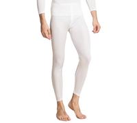 Leegolucky Men Silk Thermal Long Underwear Pants Lightweight Long Johns Bottom Mulberry Knit Silk Cold Weather Base Layer Legging (White,M)