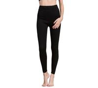 Leegolucky Womens Wool Silk Pants Long Underwear for Women Thermal Base Layer Pajama Bottoms Long Johns Leggings (Black,S)