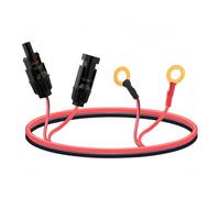 Leehitech 0.3M 10AWG Solar Panel Plug to O Ring Terminal Adapter Extension Cable, IP67 Waterproof Extension Cable for Solar Charge Controlle, Solar Generator