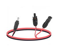 Leehitech 0.55M Solar Panel Extension Cable, 16AWG MC4 Solar Connector to DC 5.5mm x 2.1mm Male Adapter Cable, IP67 Waterproof and Dustproof for Power Station, Ecoflow Solar Generator, Solar System