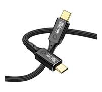 Leehitech 0.5M 120Gbps Thunderbolt 5 Cable, 240W Fast Charging USB C to USB C Cable, Support 120Gbps Bandwidth Boost and 16K Display for iPhone 16/15 Series, Thunderbolt 4/3, USB4/3, Type C Devices