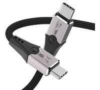 Leehitech 0.5M 80Gbps Thunderbolt 5 Cable, 240W Fast Charging USB C to USB C Cable, Support 120Gbps Bandwidth Boost and 16K Display for iPhone 16/15 Series, Thunderbolt 4/3, USB4/3, Type C Devices