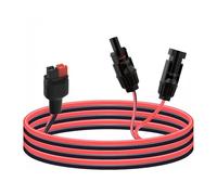 Leehitech 1M 30A Anderson to Solar Adapter Extension Cable, 16AWG Heavy Duty MC4 to Anderson Cable for LiFePO4 Battery, RV Portable Power Station, Ecoflow Solar Generator, Solar System